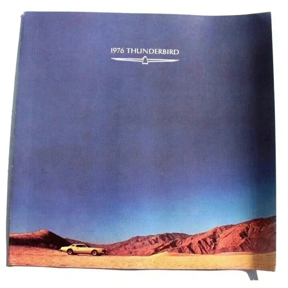 VINTAGE Original 1976 Ford Thunderbird Foldout Deluxe Sales Brochure 76